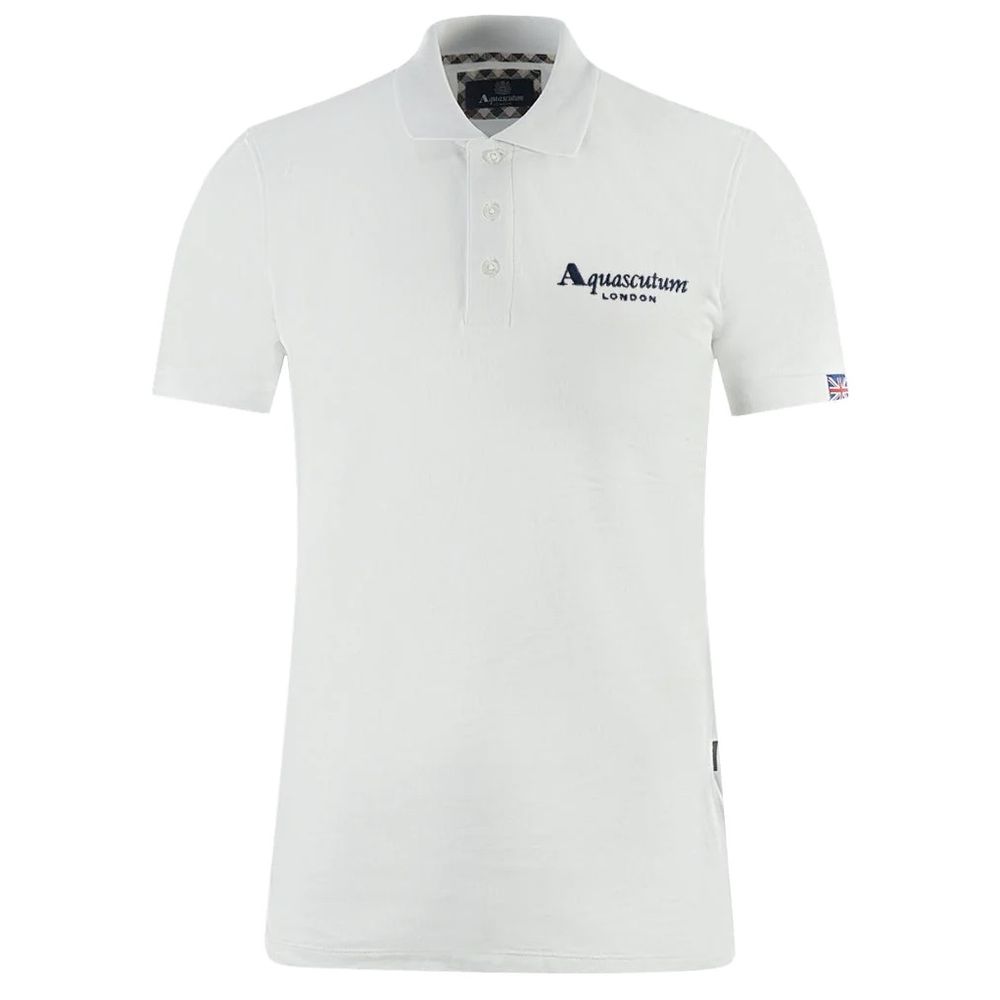 Elegant White Cotton Polo Shirt - SEHABRANDS