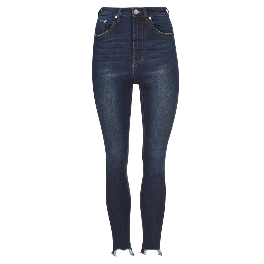 Blue Cotton Women's Skinny Jean - SEHABRANDS