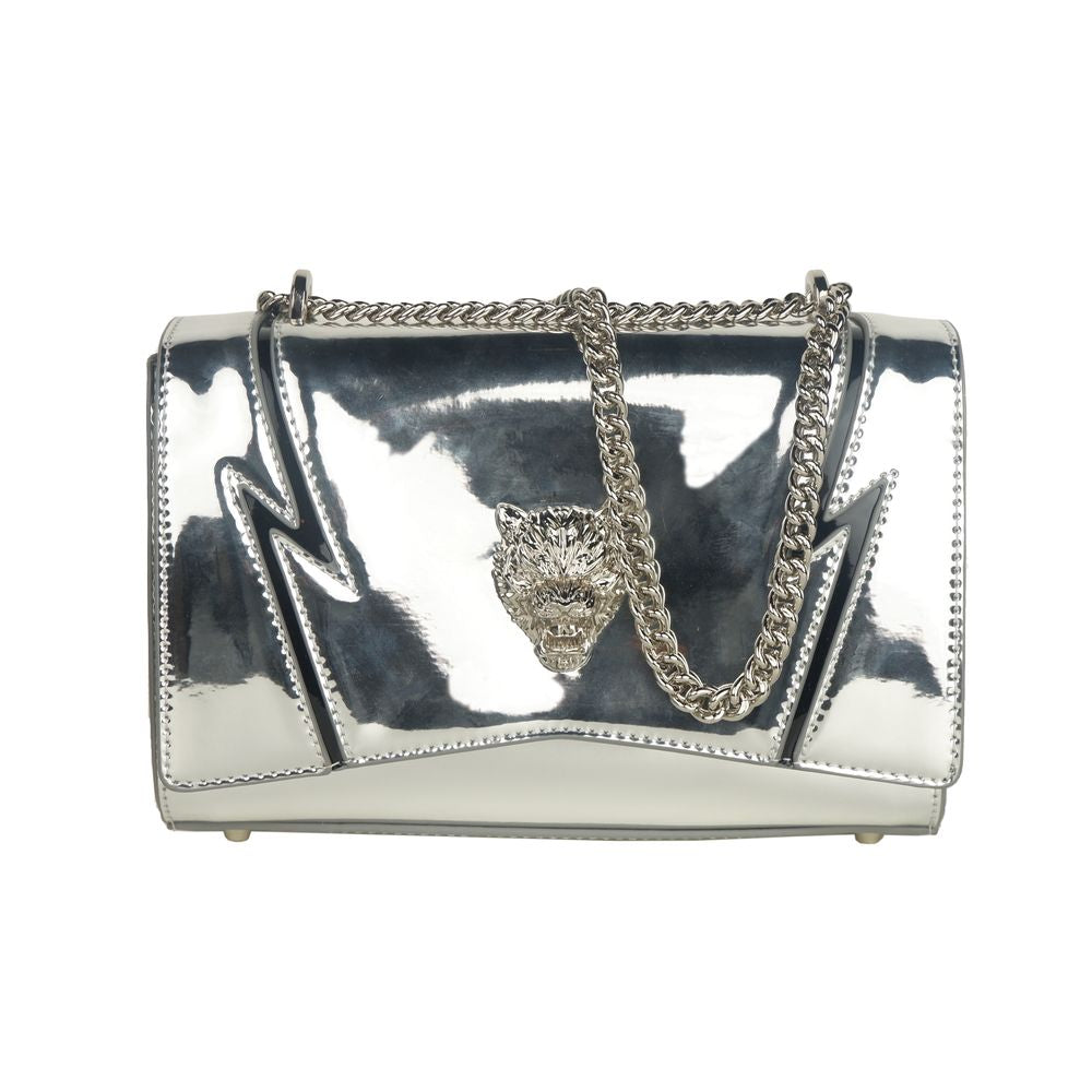 Elegant Gray Chain-Strapped Shoulder Bag - SEHABRANDS