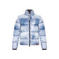 Chic Light Blue Down Jacket with Logo Patch - SEHABRANDS