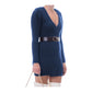 Blue Wool Women Dress - SEHABRANDS