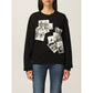 Chic Black Sweatshirt with Designer Emblem - SEHABRANDS