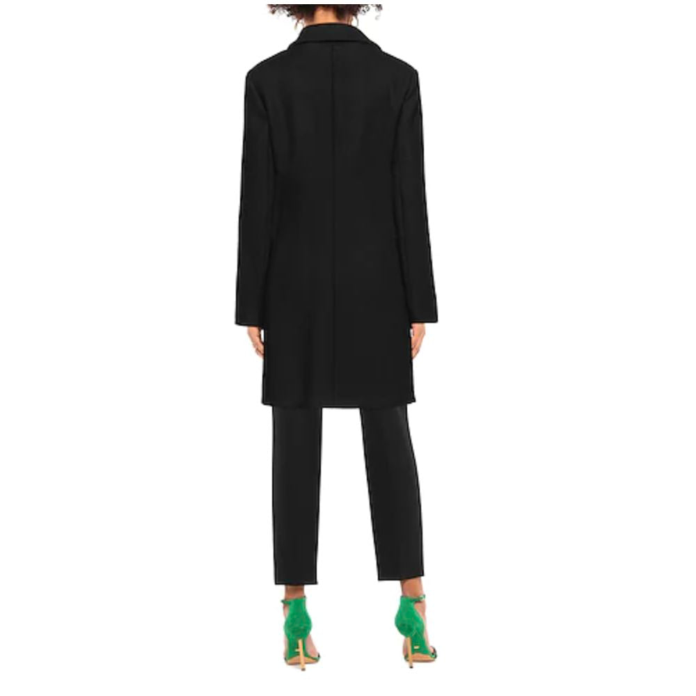 Black Wool Women Coat - SEHABRANDS