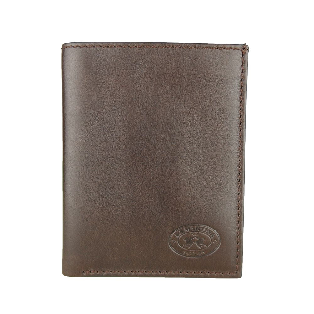 Elegant Dark Brown Leather Passport Holder - SEHABRANDS