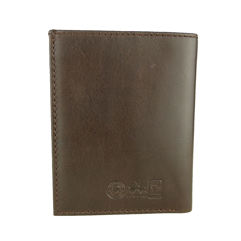 Elegant Dark Brown Leather Passport Holder - SEHABRANDS