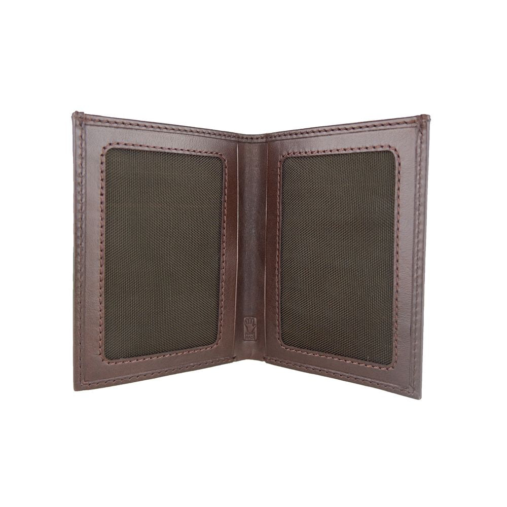 Elegant Dark Brown Leather Passport Holder - SEHABRANDS