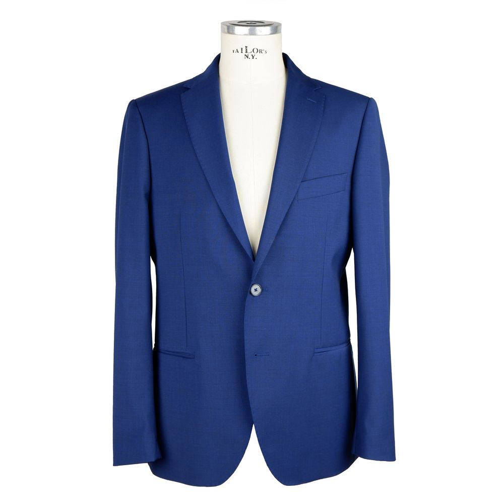 Elegant Two-Button Men's Suit in Blue - SEHABRANDS