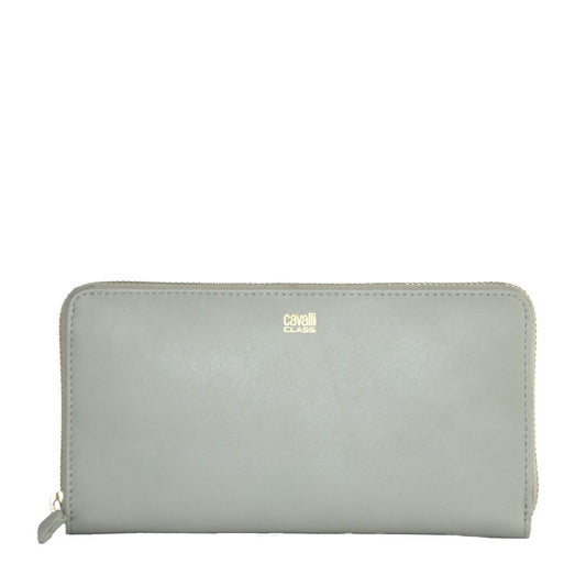 Elegant Grey Calfskin Wallet for Her - SEHABRANDS