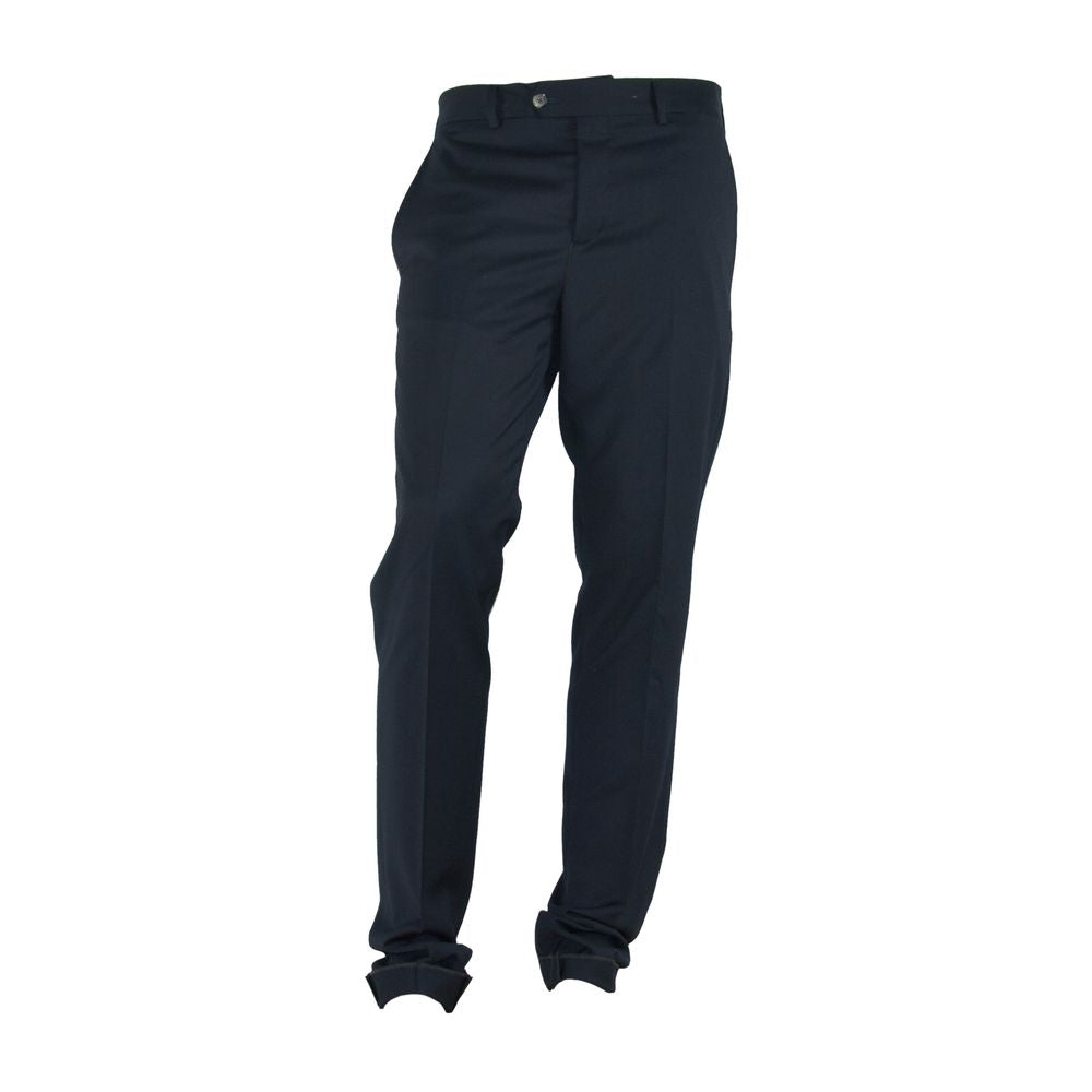 Elegant Black Italian Designer Trousers - SEHABRANDS