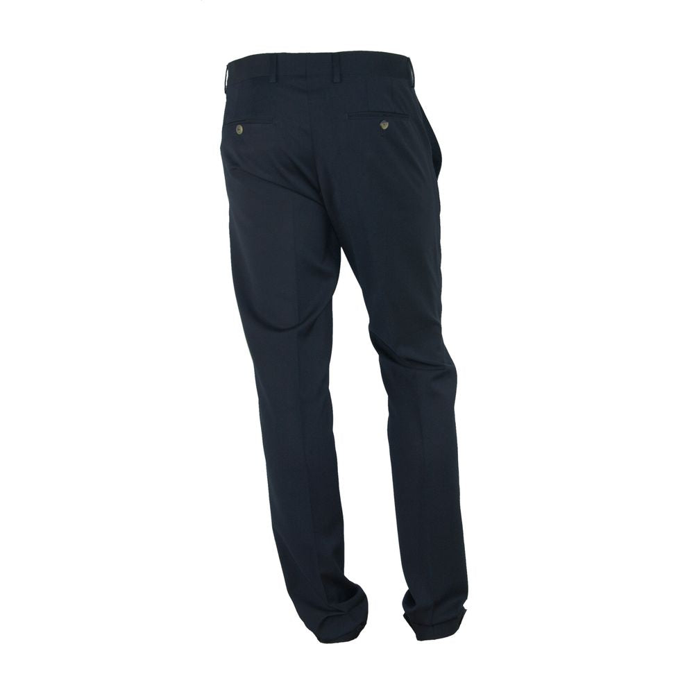 Elegant Black Italian Designer Trousers - SEHABRANDS