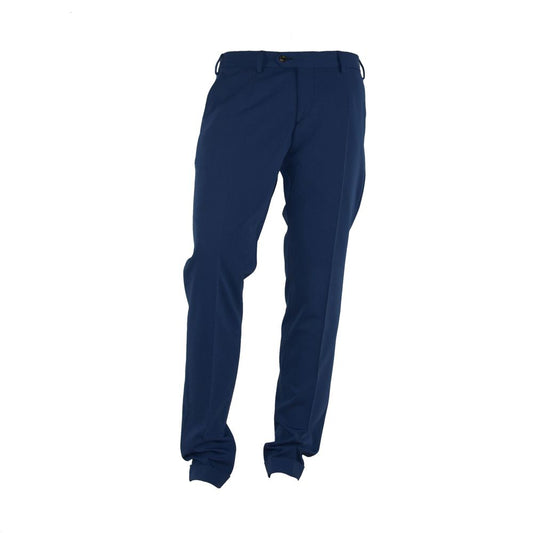 Elegant Blue Trousers for Sophisticated Men - SEHABRANDS