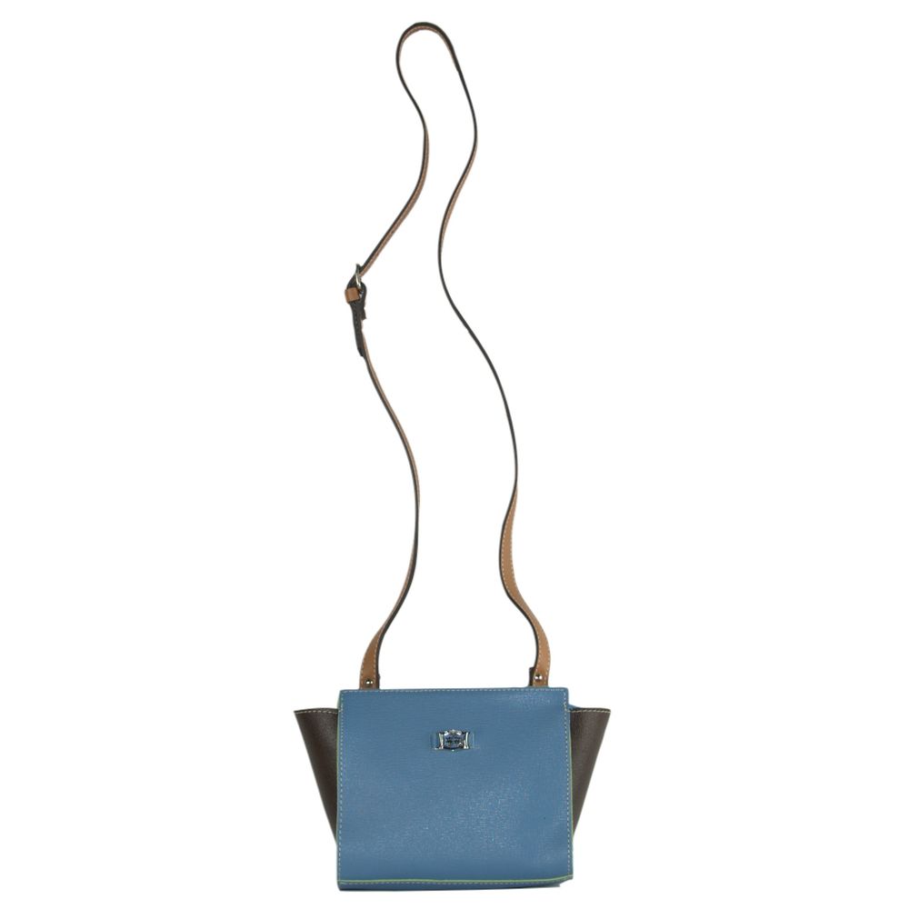 La Boca Chic Blue Leather Crossbody - SEHABRANDS