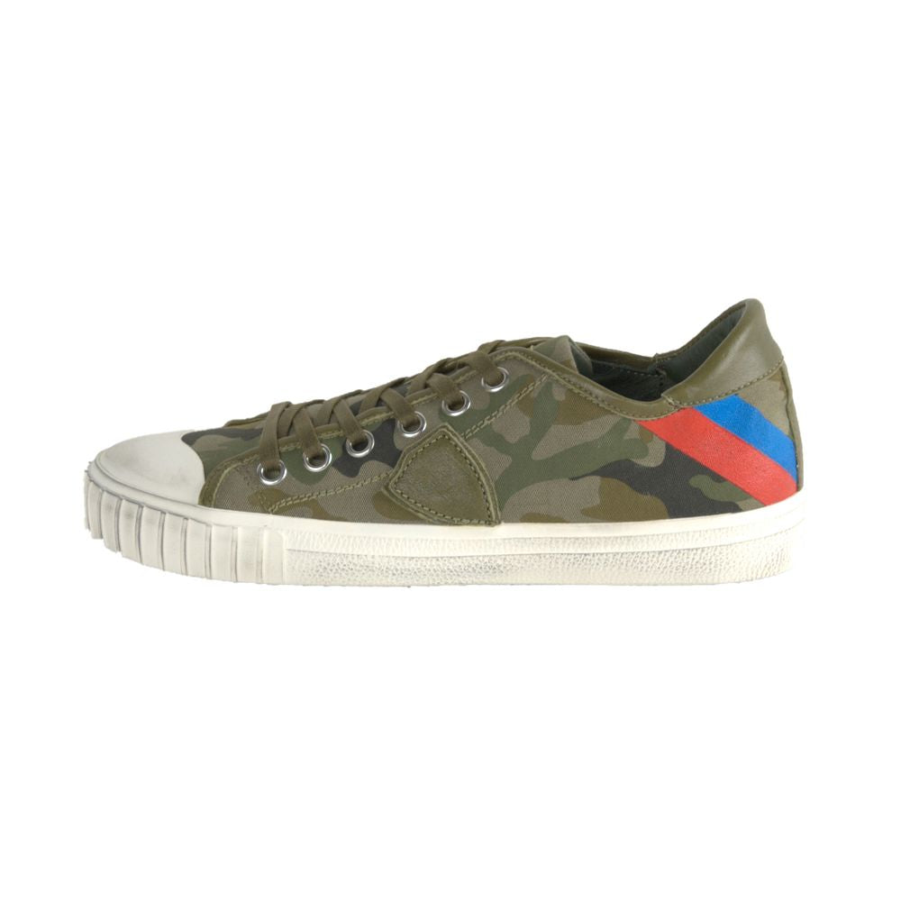 Green Leather Men Sneaker - SEHABRANDS