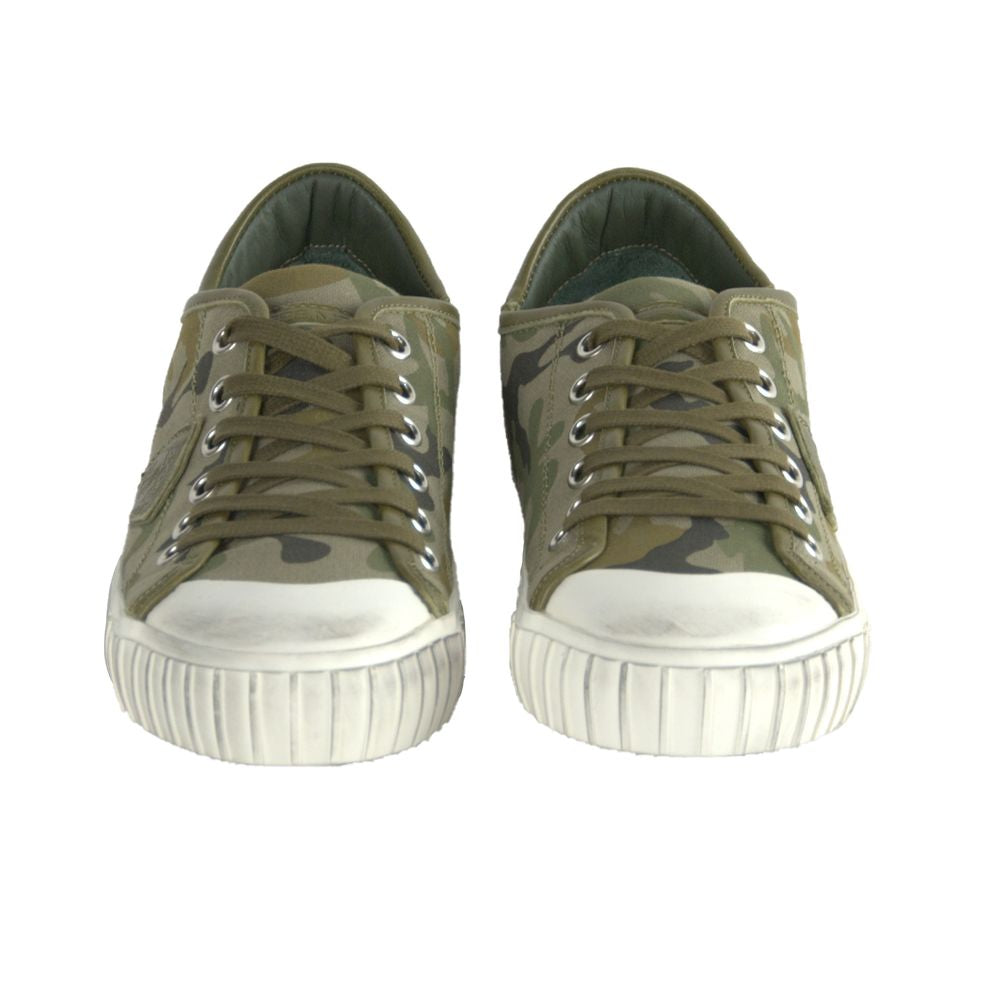 Green Leather Men Sneaker - SEHABRANDS