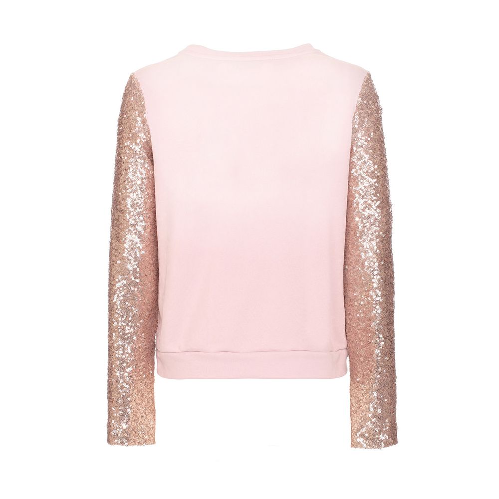 Pink Cotton Women Sweater - SEHABRANDS