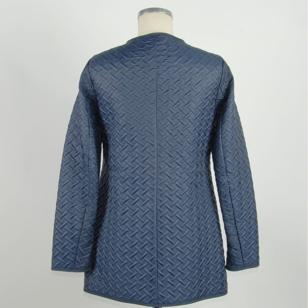 Blue Polyester Women Jacket - SEHABRANDS