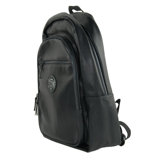 Black Polyethylene Men Backpack - SEHABRANDS