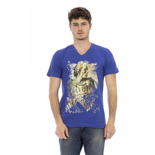 Blue Cotton Men T-Shirt - SEHABRANDS