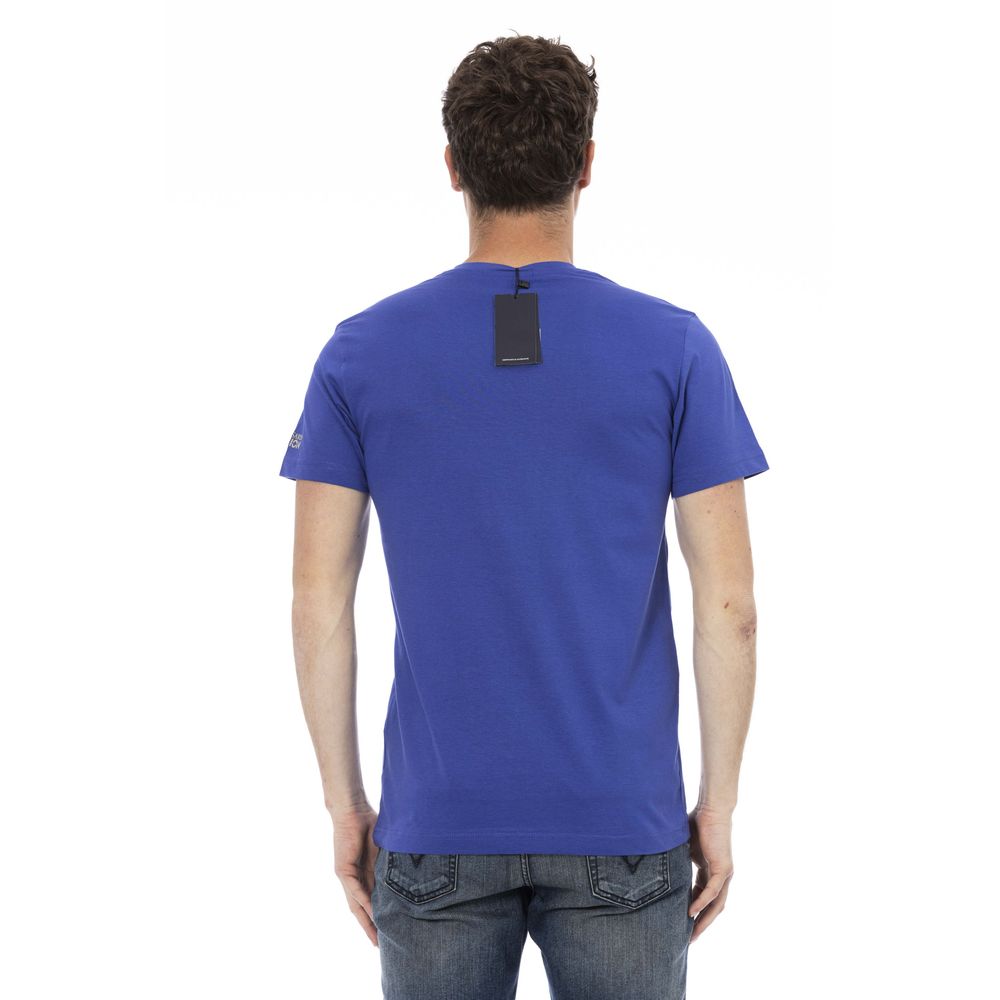 Blue Cotton Men T-Shirt - SEHABRANDS