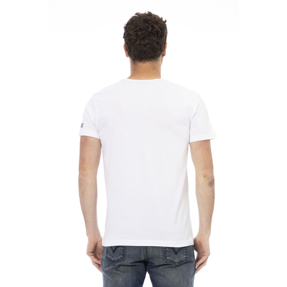 White Cotton Men T-Shirt - SEHABRANDS