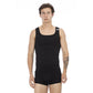 Black Cotton Men Tank Top - SEHABRANDS