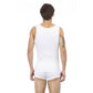 White Cotton Men Tank Top - SEHABRANDS