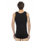 Black Cotton Men Tank Top - SEHABRANDS