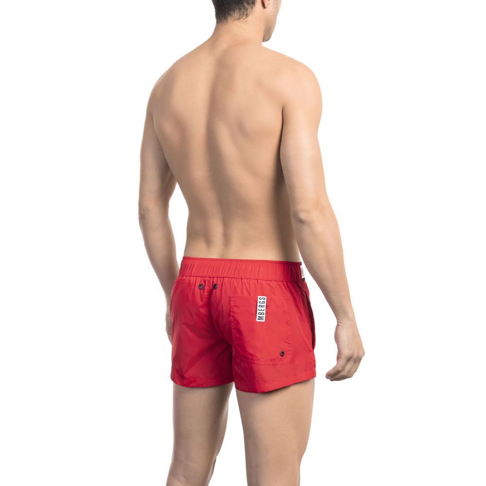 Red Polyamide Men Swim Short - SEHABRANDS