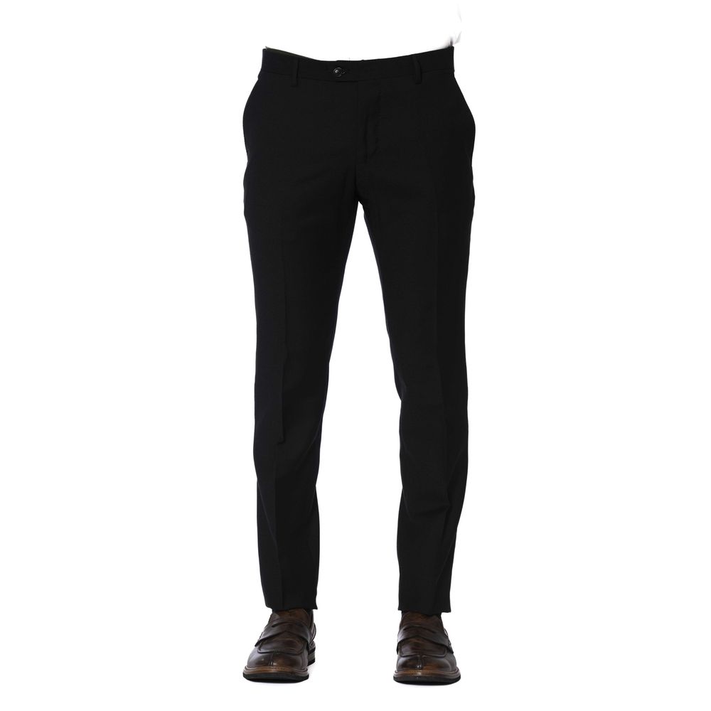 Black Wool Men Trouser - SEHABRANDS