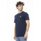 Blue Cotton Men T-Shirt - SEHABRANDS