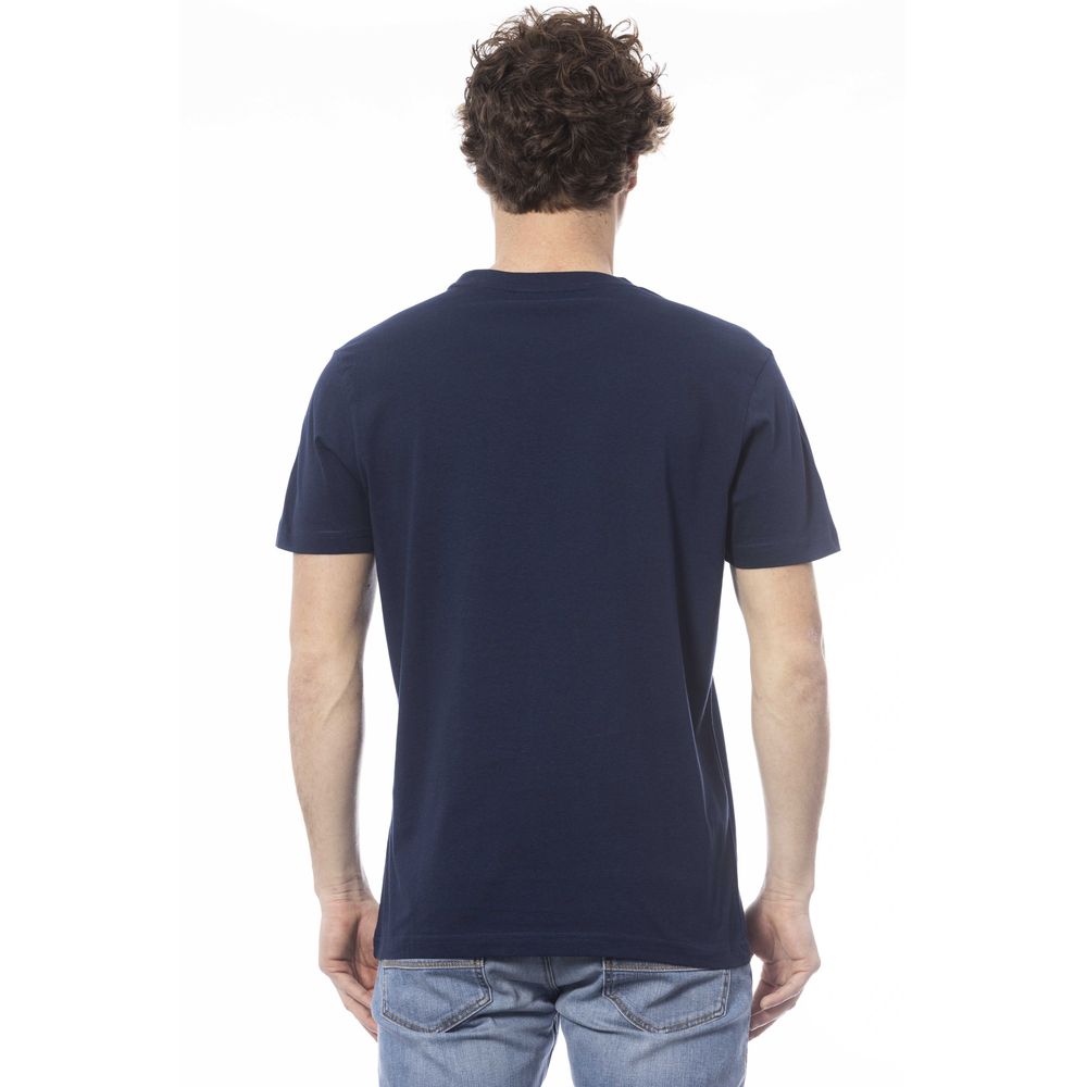 Blue Cotton Men T-Shirt - SEHABRANDS