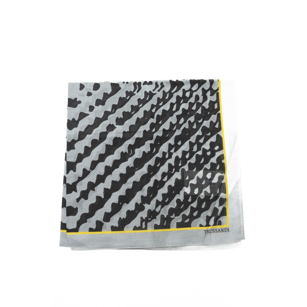 Gray Cotton Men Scarf - SEHABRANDS