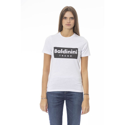 White Cotton Women T-Shirt - SEHABRANDS