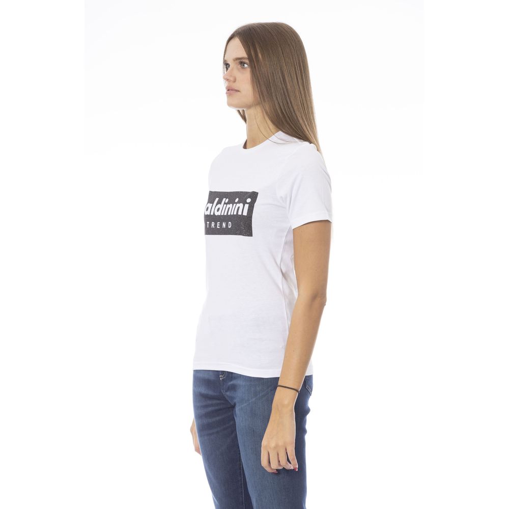 White Cotton Women T-Shirt - SEHABRANDS