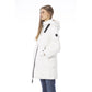 White Polyester Women Jacket - SEHABRANDS