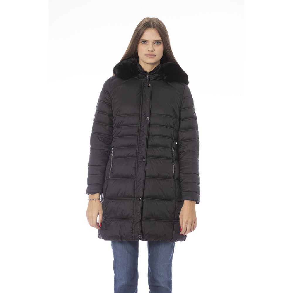 Black Polyester Women Jacket - SEHABRANDS