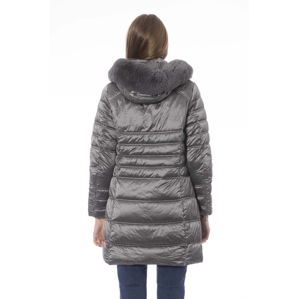 Gray Polyester Women Jacket - SEHABRANDS