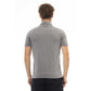 Gray Cotton Men Polo - SEHABRANDS