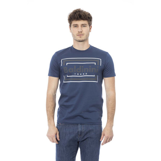 Blue Cotton Men T-Shirt - SEHABRANDS