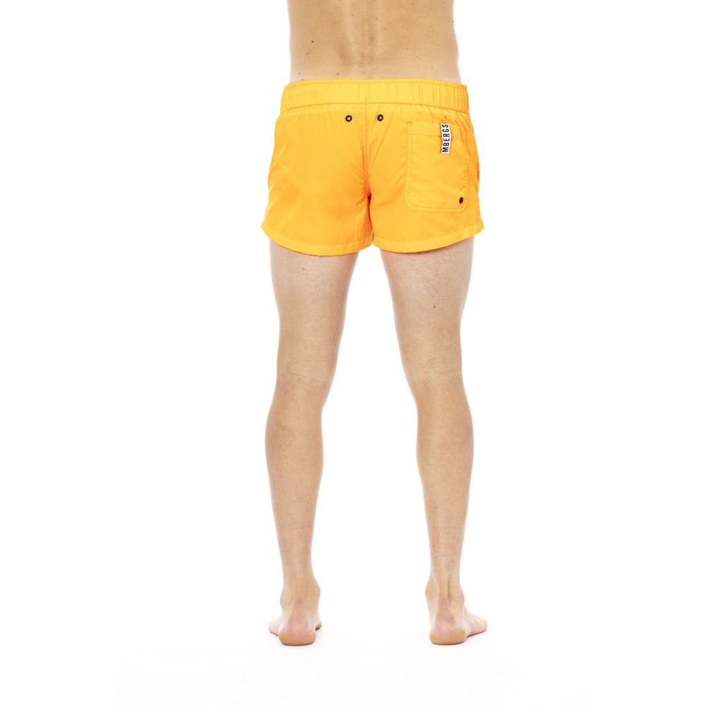 Orange Polyamide Men Swim Short - SEHABRANDS