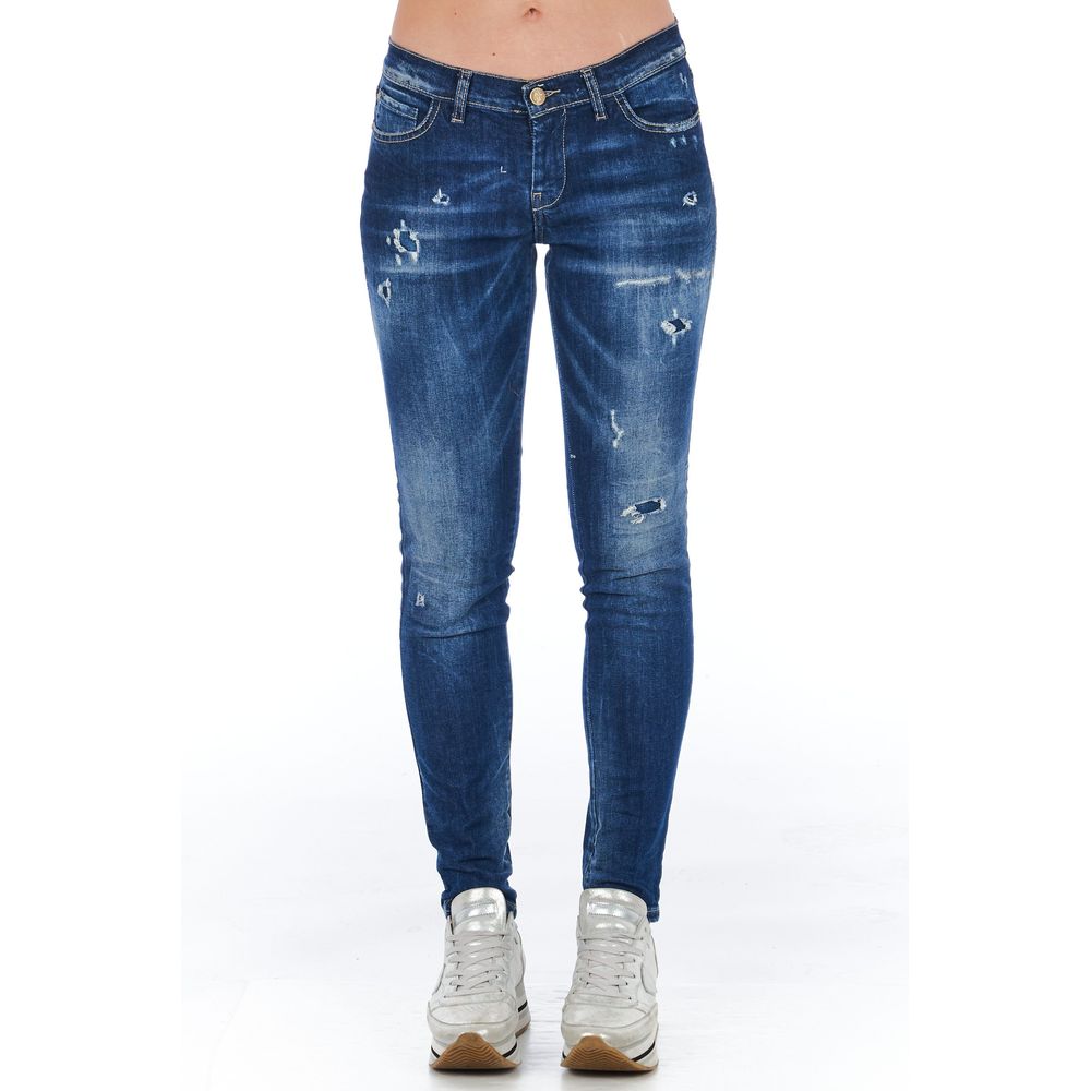 Blue Cotton Women Jean - SEHABRANDS