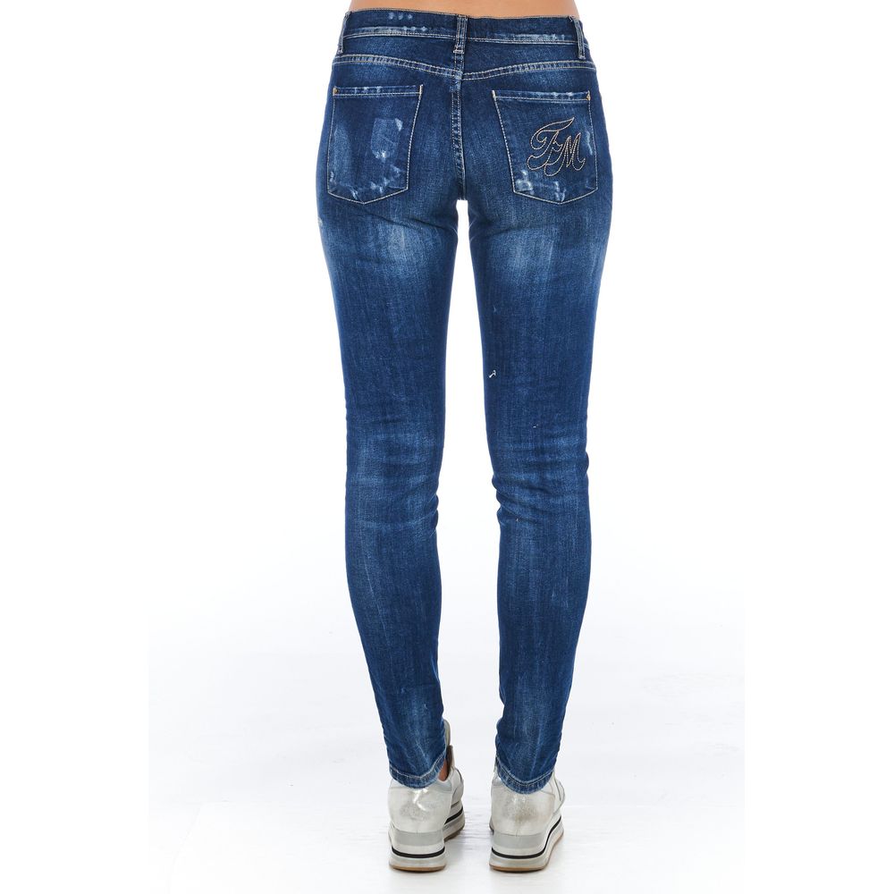 Blue Cotton Women Jean - SEHABRANDS