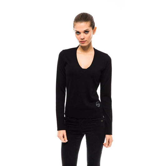 Black Wool Women Sweater - SEHABRANDS