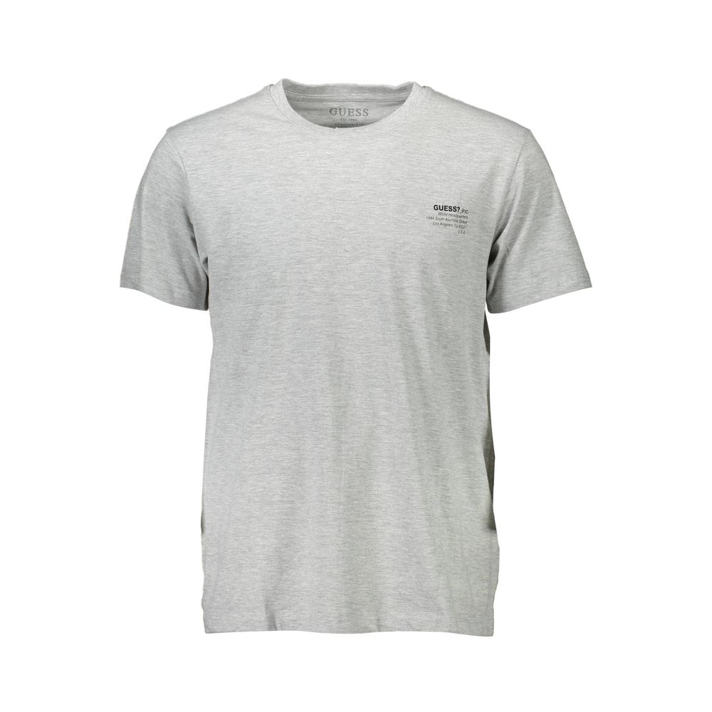 Gray Cotton Men T-Shirt - SEHABRANDS