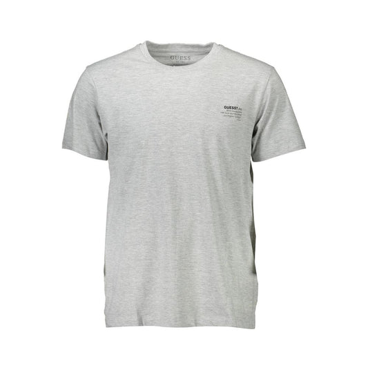 Gray Cotton Men T-Shirt - SEHABRANDS