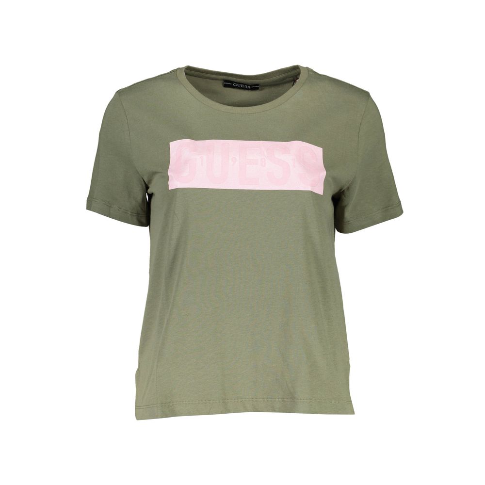 Green Cotton Women T-Shirt - SEHABRANDS