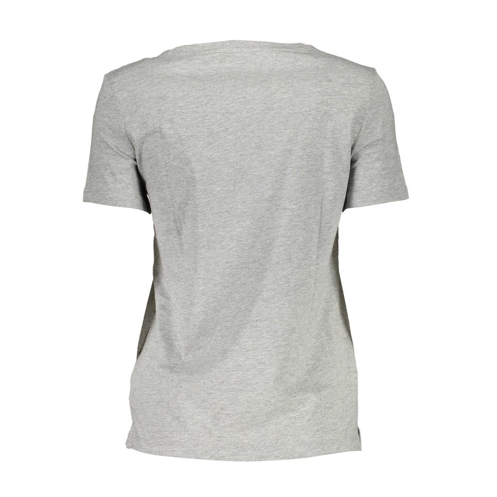 Gray Cotton Women T-Shirt - SEHABRANDS