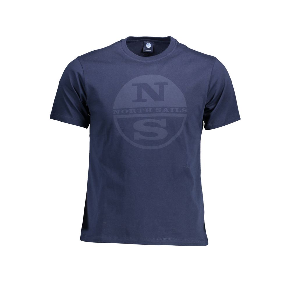 Blue Cotton Men T-Shirt - SEHABRANDS