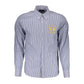 Blue Cotton Men Shirt - SEHABRANDS