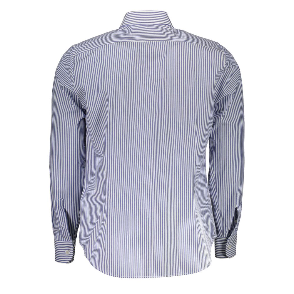 Blue Cotton Men Shirt - SEHABRANDS